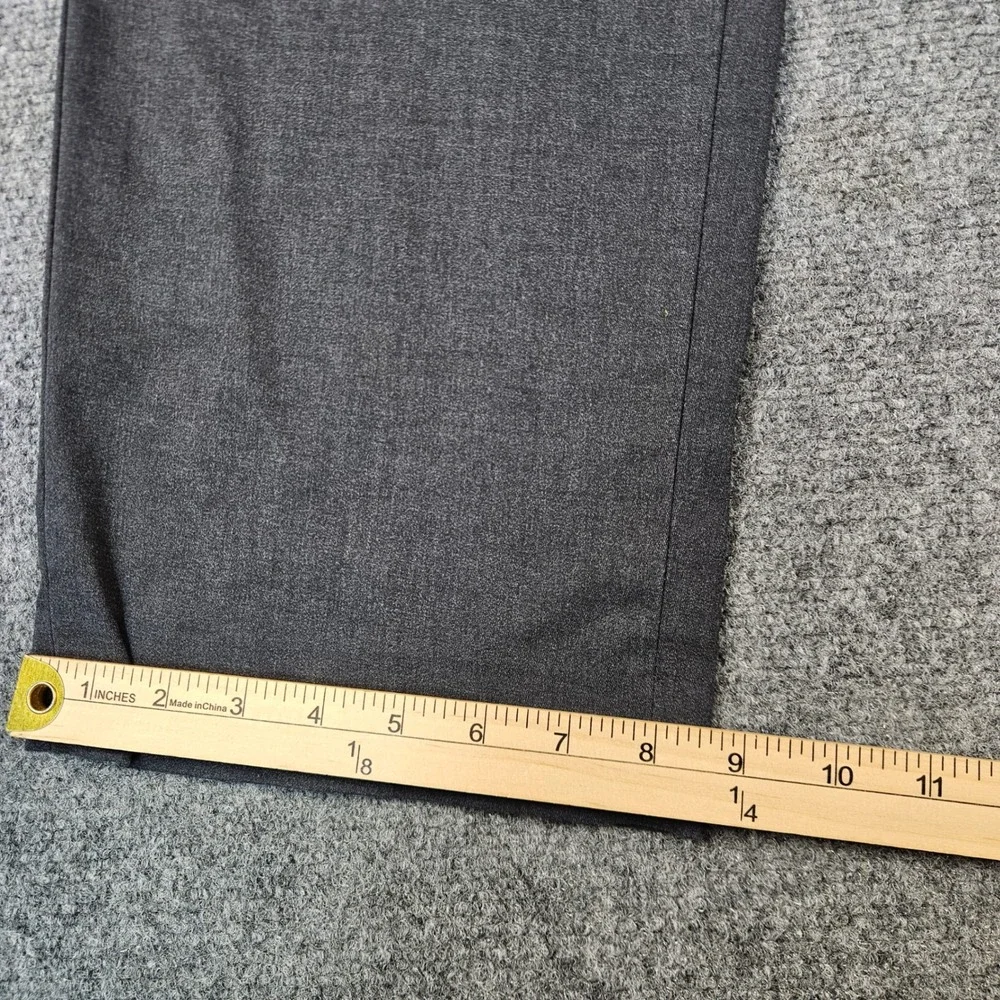 Banana Republic Standard Fit Mens Dress Pants Charcoal Gray 36 Cotton Blend